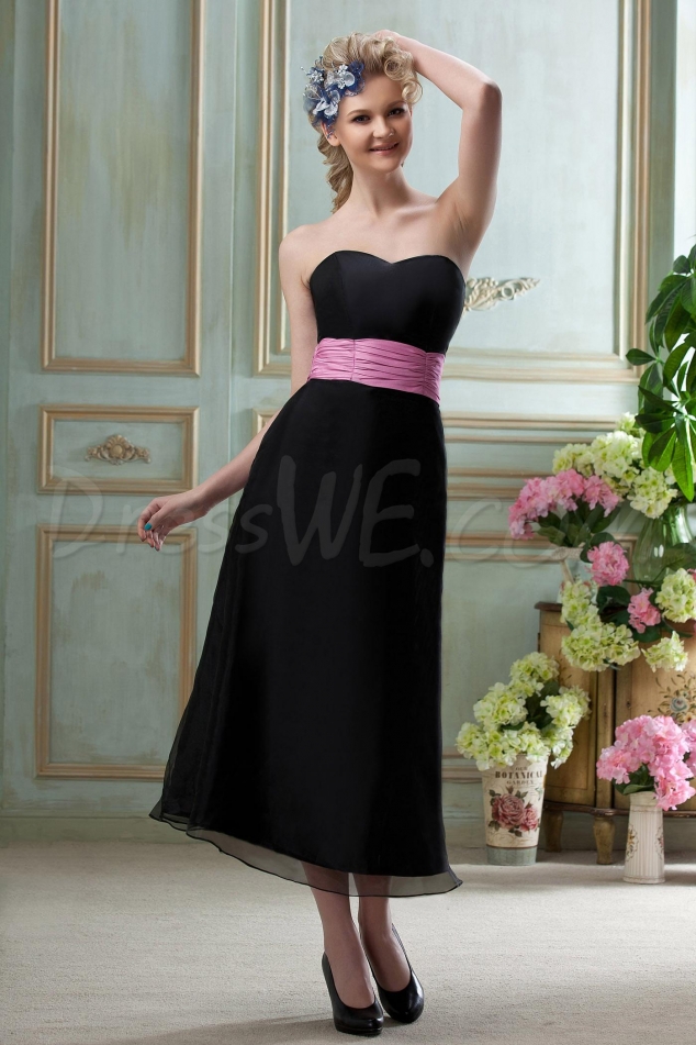 A line Sweetheart Knee-Length Bridesmaid Dress