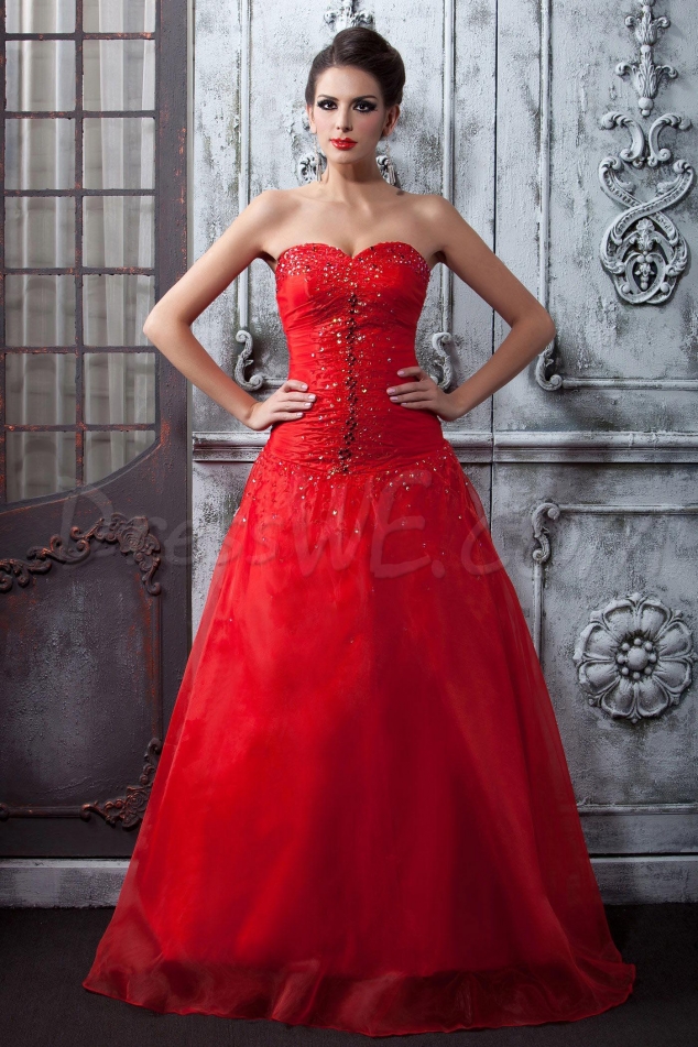 A line Sweetheart Ruched Bodice Taline's Evening/Prom Dress
