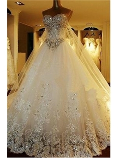 Admirable Sweetheart Beaded Appliques Puffy Ball Gown Quinceanera Dresses