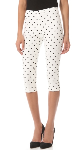 alice + olivia Polka Dot Capri Pants 