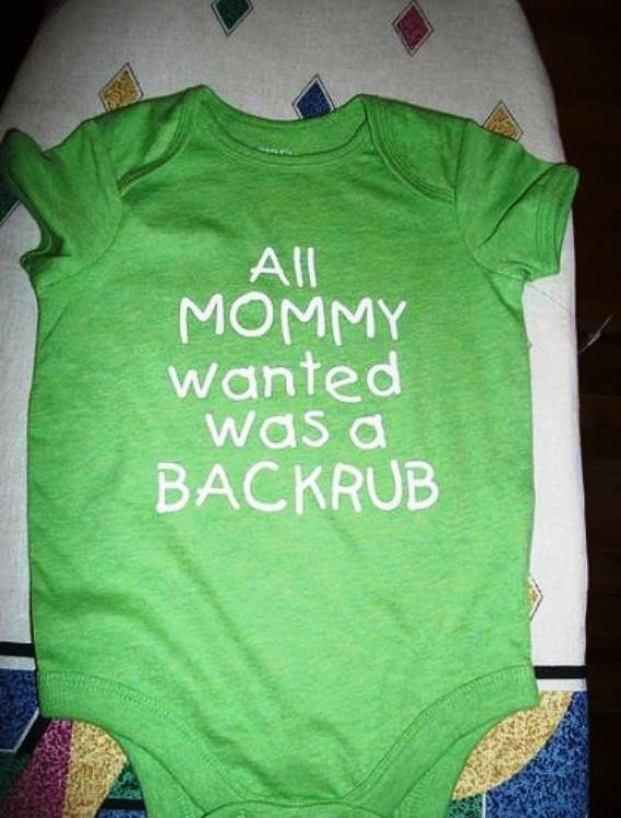 All Mommy Wanted was a Backrub