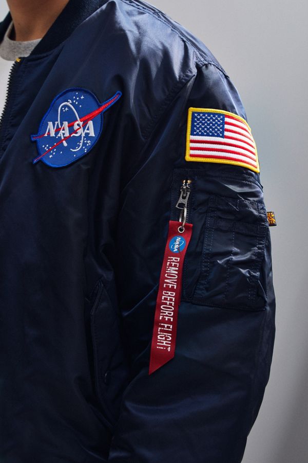 Alpha Industries MA-1 Nasa Slim Fit Bomber Jacket - Image 3