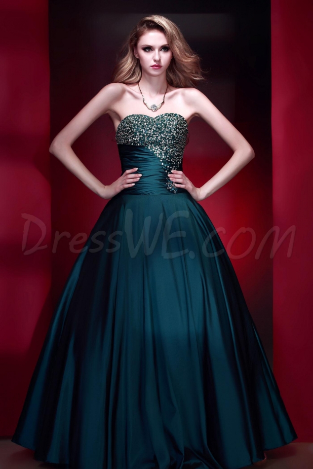 Amazing Sweetheart Floor-Length Sequins Dasha's Prom/Quinceanera/Ball Gown Dress