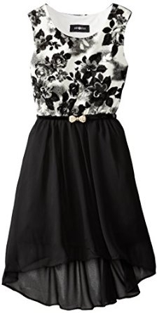 Amy Byer Big Girls' Flocked Ponte Dress