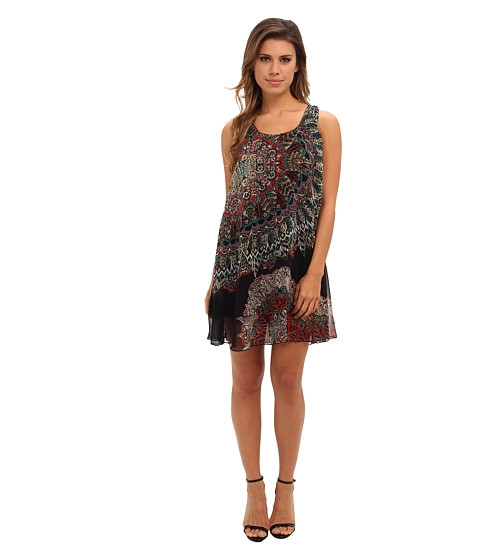 Angie Printed Tie Back Dress