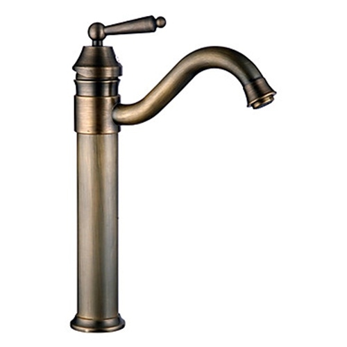Antique Brass Single Handle Centerset Bathroom Faucet (1039-MA1119)