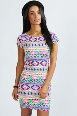 Ashella Cap Sleeve Bodycon Dress