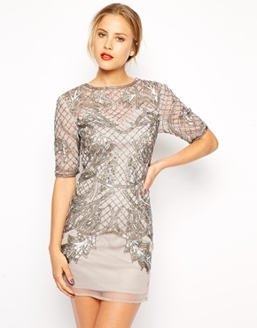 ASOS Baroque Placement Tank Dress