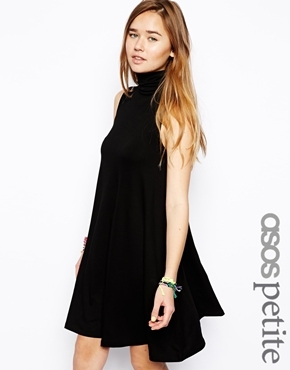 ASOS PETITE Sleeveless Polo Swing Dress