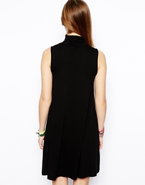 ASOS PETITE Sleeveless Polo Swing Dress - Image 2