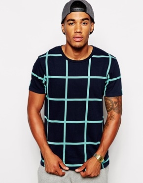 ASOS T-Shirt With All Over Check Print