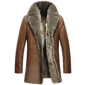 Atlanta Mens Raccoon Fur Leather Coats