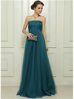 Attractive Strapless Trumpet/Mermaid Split-Front Zipper-Up Court Train Evening Dress