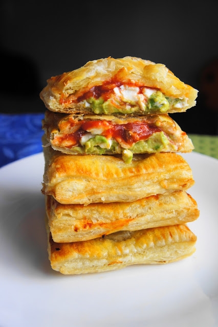 Avacodo, Cream cheese and Salsa Pockets - Image 2