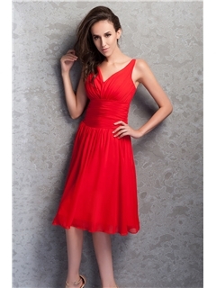 Awesome Renata's Knee-Length V-neck Prom Homecoming Dress