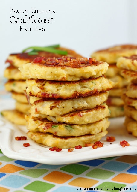 Bacon Cheddar Cauliflower Fritters - Image 2