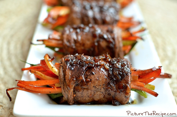 Balsamic Glazed Steak Rolls