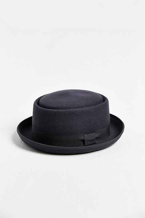 Banded Felt Porkpie Hat