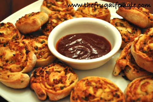 Barbeque Chicken Pinwheels