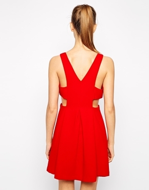 BCBGeneration Dress with Zip and Cut Out Waist - Image 2