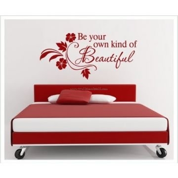 Be Your Own Kind Of Beautiful Flower Wall Decals