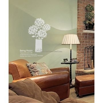Being Happy Fragrance Of Flower Wall Decals