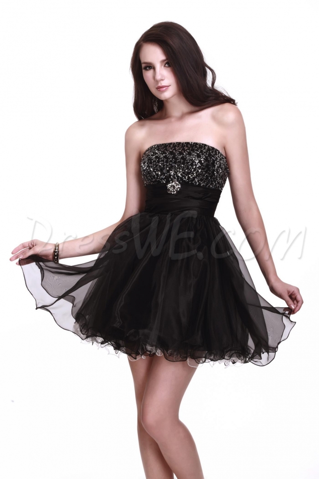 Benicia-Black A-line Mini/Short Luba's Homecoming Dress