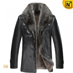 Berlin Mens Fur Coat Leather Parka CW868871