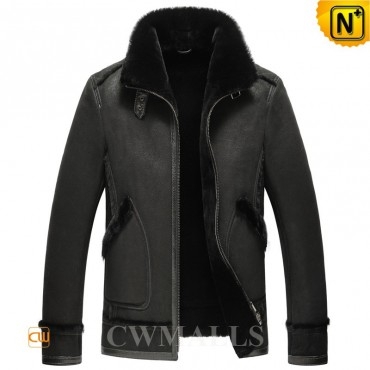 Berlin Mens Shearling Biker Jacket CW857237