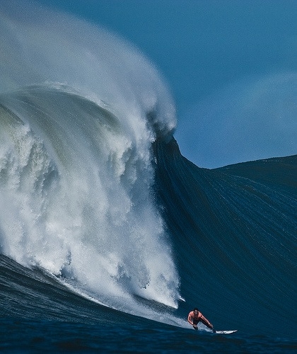 Big wave surfing.  A thing of beauty.