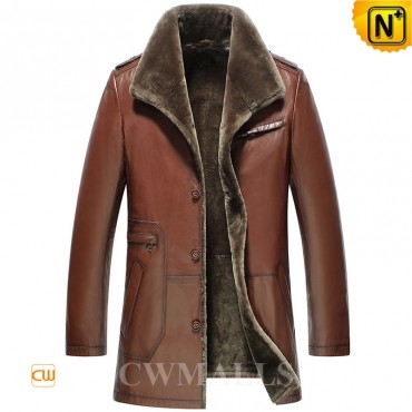 Bismarck Lambskin Leather Shearling Coats CW858109