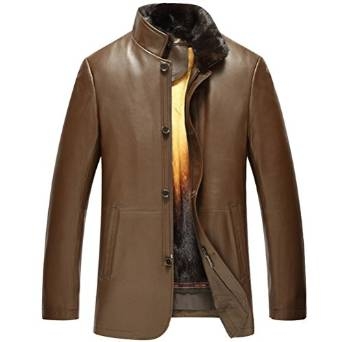 Bismarck Mens Brown Mink Fur Jacket