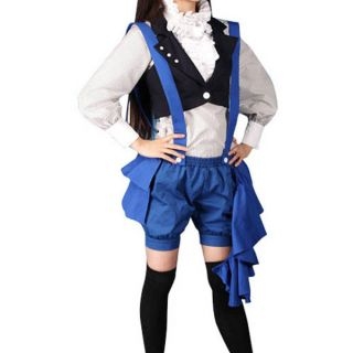 Black Butler Kuroshitsuji Blue Overalls Cool Cosplay Costume