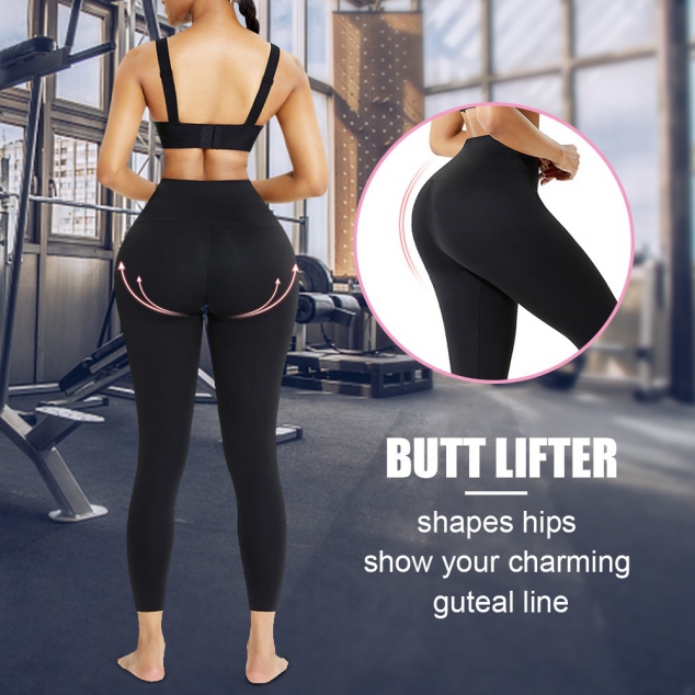  Black High Waist Pant Shaper Full Length Intant Shaping - Image 3