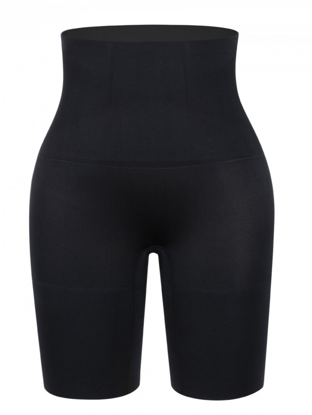  Black Seamless Large Size Body Shaper Shorts Tummy Slimmer - Image 3