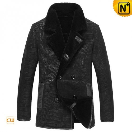 Black Sheepskin Winter Coat CW877055
