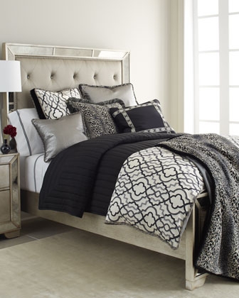 black, white & grey bedding set