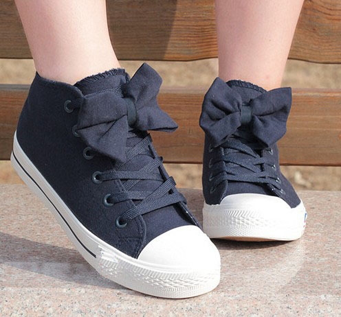 bowknot-canvas-shoes