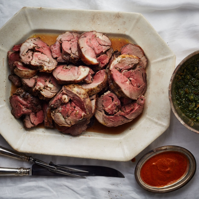 Braised Lamb with Rosemary and Garlic