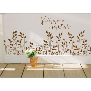 Bright Leaves Flower Wall Decals
