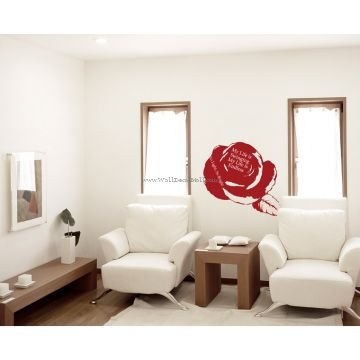 Bright Rose Flower Wall Decals