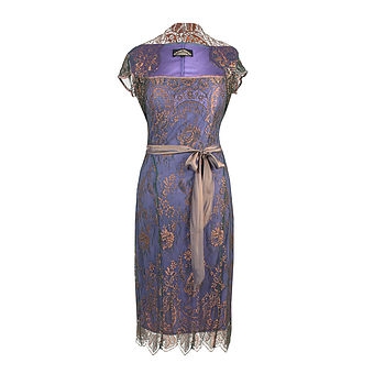 Bronze And Sugar Violet Olivia Lace Dress