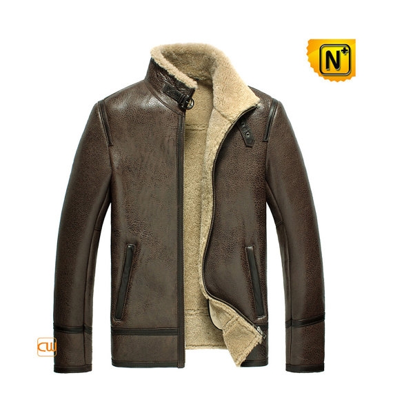 Brown Leather Sheepskin Jacket CW856077