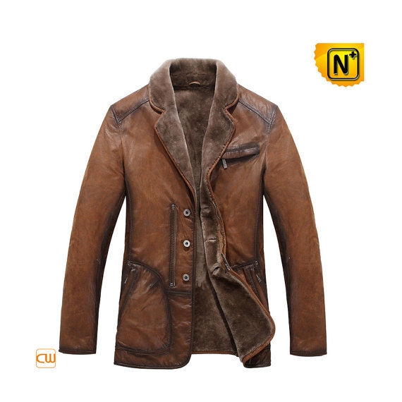 Brown Shearling Sheepskin Coat CW819075