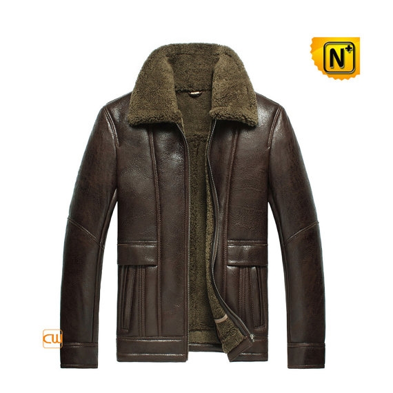 Brown Sheepskin Jacket Mens CW856113