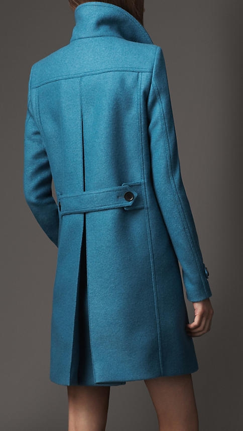 Burberry Wool A Line Coat - Image 2