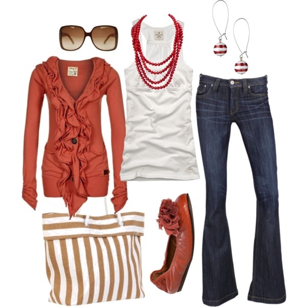 what colour goes with burnt orange clothes