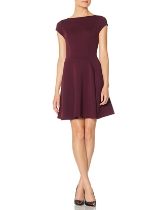 Cap Sleeve Fit & Flare Dress