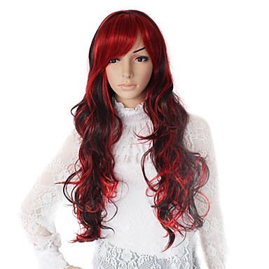 Capless Heat-resistant Long Fashion Costume Party Wig
