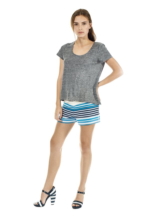 Carmen Jersey Linen Top